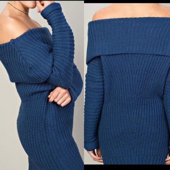 Sweetbb Sweaters - Sale Foldover Neck Chunky Sweater